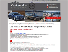 Tablet Screenshot of carrental.cz